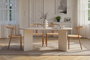 Hanah Home Sablin Mesa de Comedor Blanco Madera